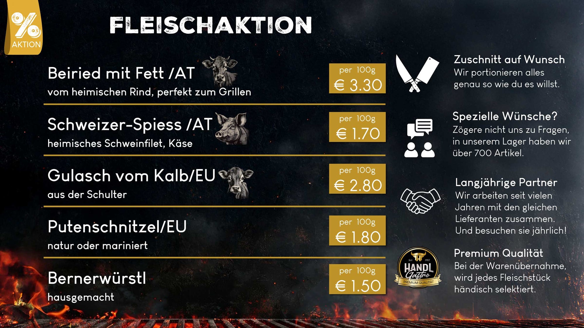 Fleischaktion gültig bis 14.10.25🥩